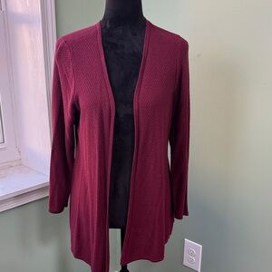 Torrid Deep Red Open Front Cardigan size 1
